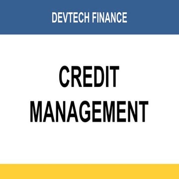 Credit management