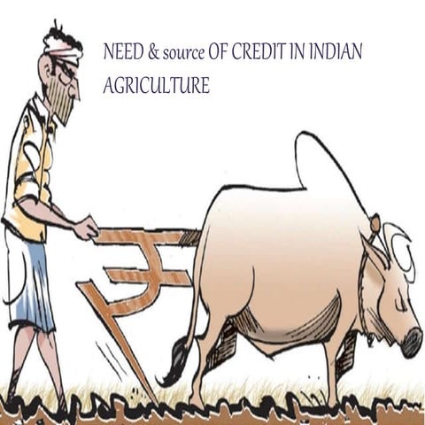 Needs and Sources of Credit in Indian Agriculture