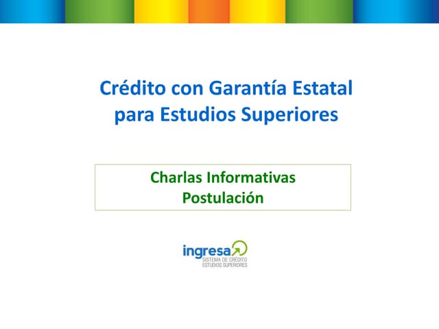 Crédito con Garantía Estatal - INGR...