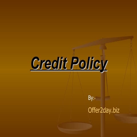 Credit policy