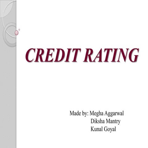 Credit rating