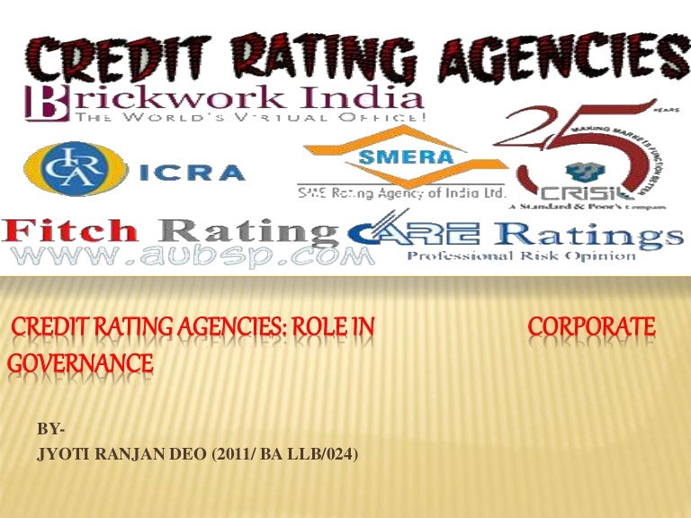 Research paper credit rating agencies india