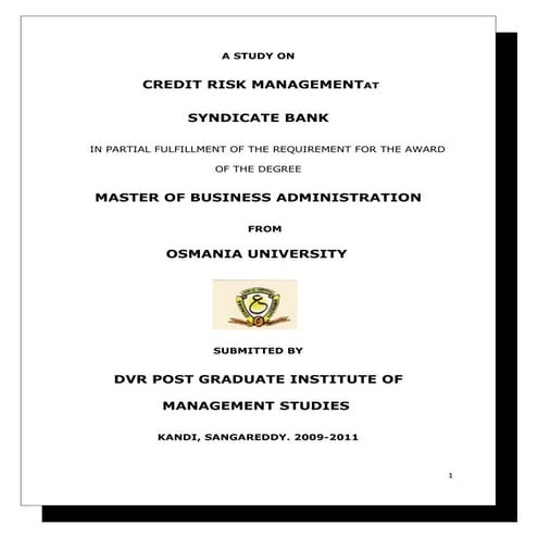 Credit risk management3