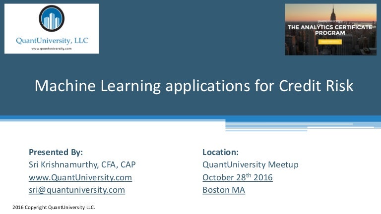 Credit Risk Meetup