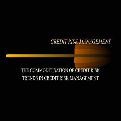 Credit risk mgmt