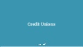 Credit Unions Webinar