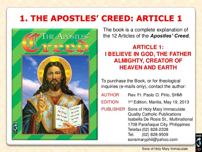 Creed the catholic apostle Apostles Creed