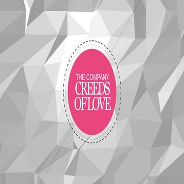 CREEDS OF LOVE Brand Activation Deck 