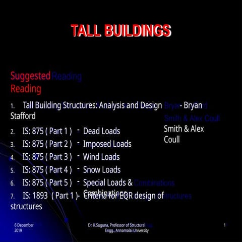 creep and its effect on tall buildingsss