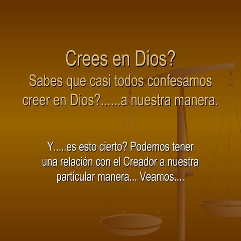 Crees en dios
