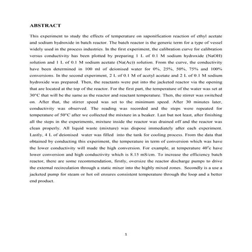 Chemical reaction engineering