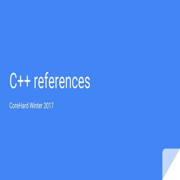 C++ references | PPT