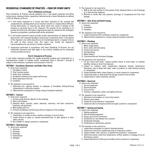 Creia standards of practice 1210