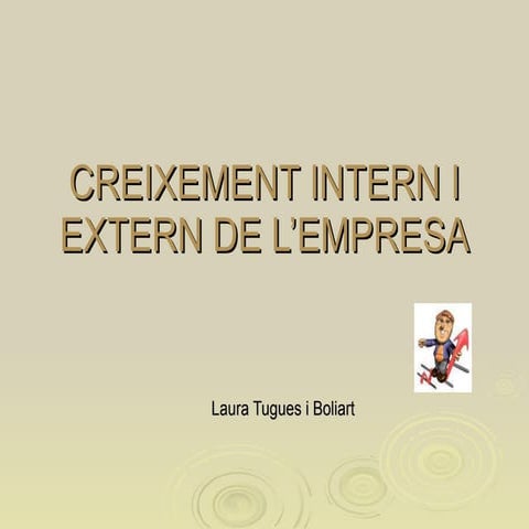 Creixement intern i extern de l’empresa