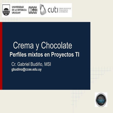 Crema y chocolate - Perfiles mixtos en Proyectos TI