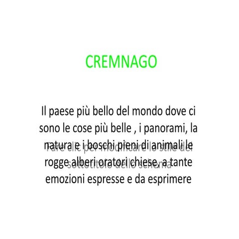 Cremnago