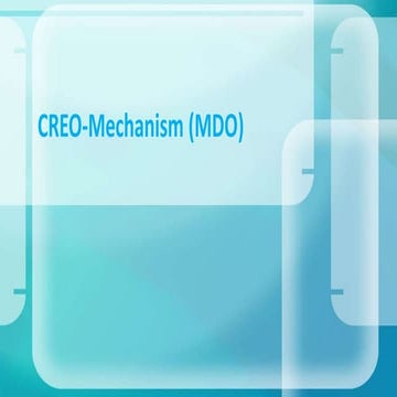 Creo mechanism (mdo)