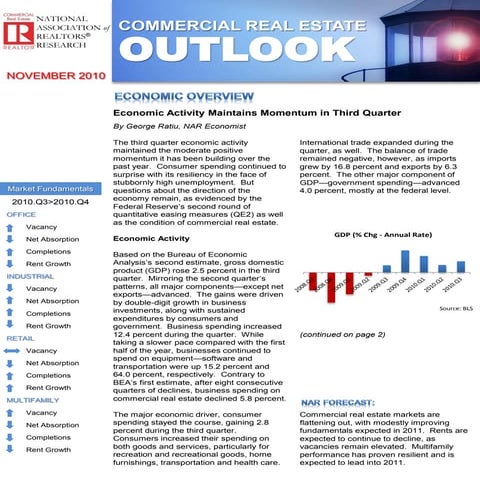 Commercial Real Estate Outlook - November 2010