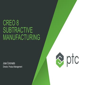 Creo 8.0 subtractive manufacturing what's new