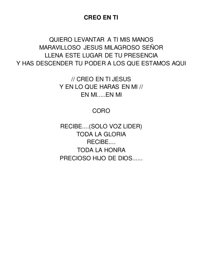 Recibe Toda La Gloria Recibe Toda La Honra Precioso Hijo De Dios Letra