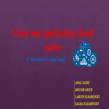 Créer une application cloud native : partie 1 | PDF