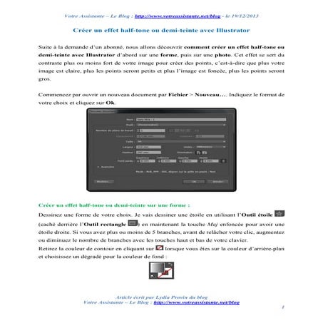 Créer un effet half-tone ou demi-teinte avec Illustrator