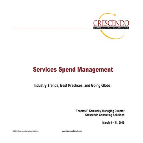 Crescendo Services Spend Management