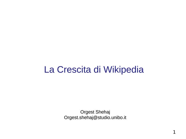 Crescita Di Wikipedia