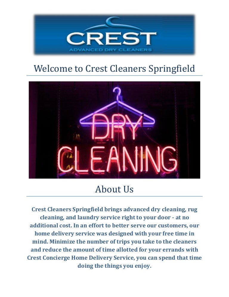 Crest Cleaners Springfield Dry Cleaners