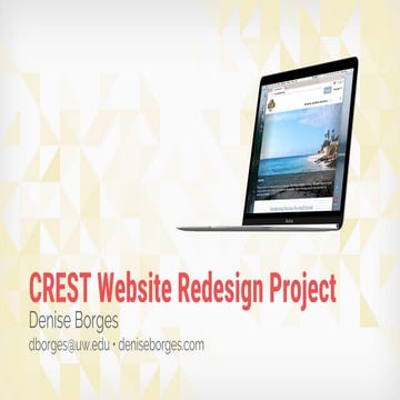 Crest website redesign project