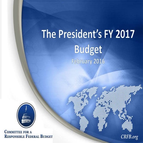 The President's FY 2017 Budget in Charts