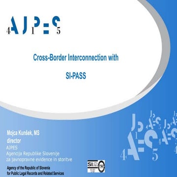 Cross-Border Interconnection with  SI-PASS - Slovenian Experience