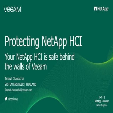 Netapp HCI + Veeam Availability Platform