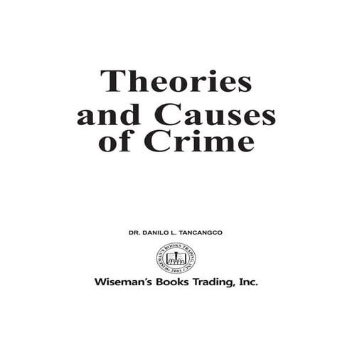 theories and causes of crimes theories og