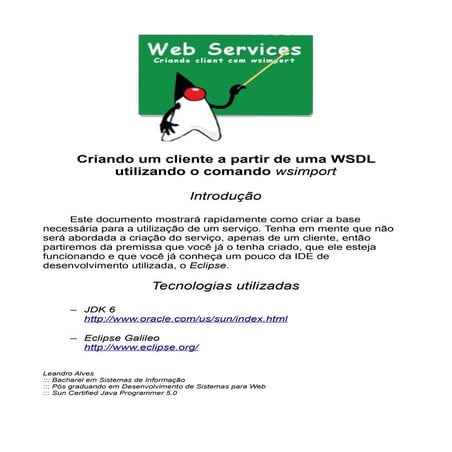 Criando cliente com wsimport