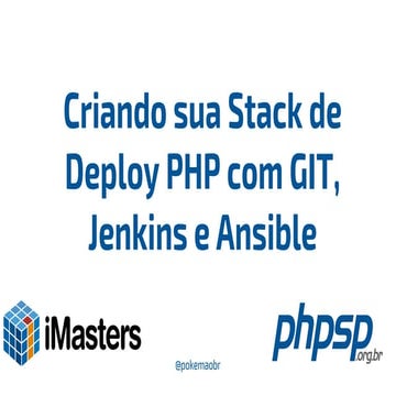 Criando sua stack de deploy php com git, jenkins e ansible