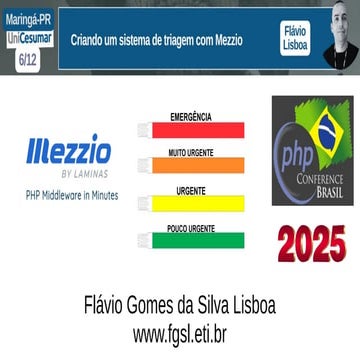 Criando um sistema de triagem com Mezzio