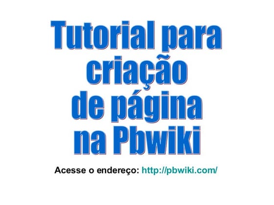 CriaçãO De Wiki