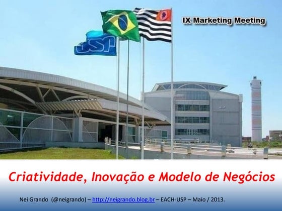 Criatividade, Inovação e Modelos de Negócios - EACH-USP Marketing 2013