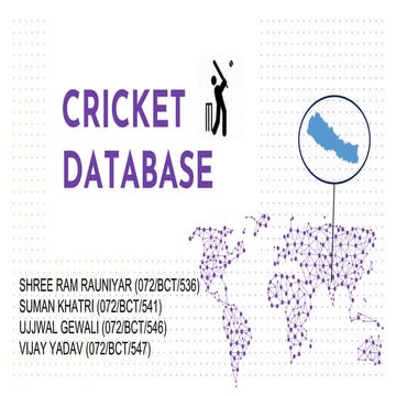 Cricket database