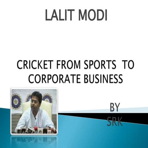 Cricket from sports  to corporate business