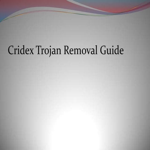 Cridex trojan removal guide