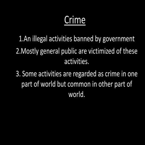  Types of Crime 