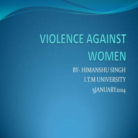 Crime against women for official presentation