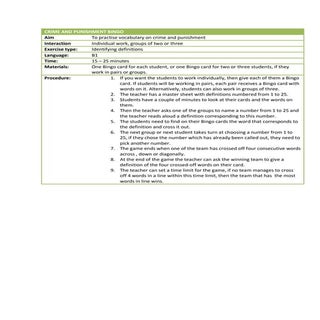 EFL Vocabulary game - Vocabulary Bi...