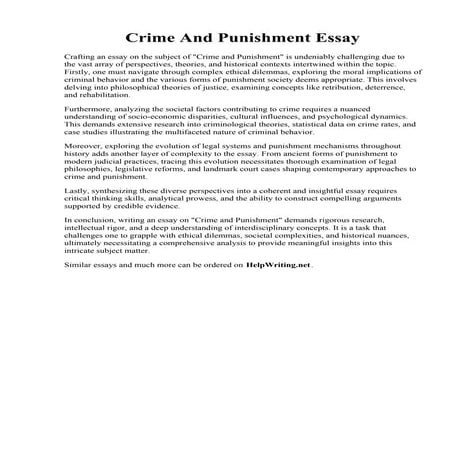 Crime And Punishment Essay.pdf