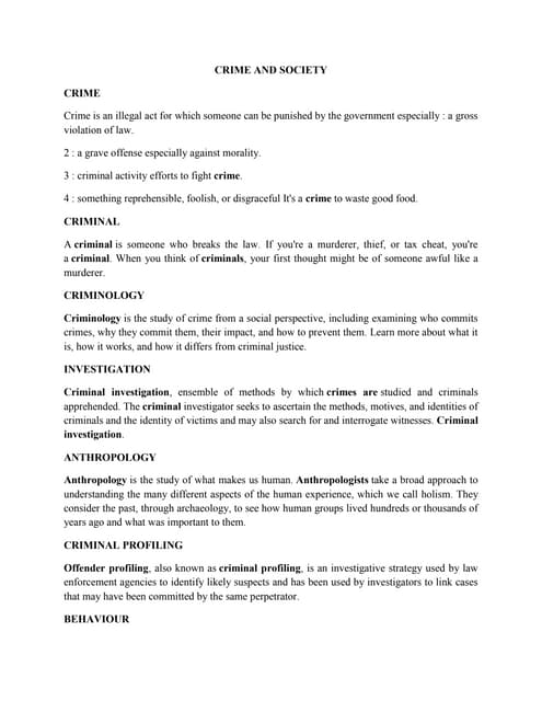 crime and society.docx-thus is a pdf based on the factors of crime affecting ...