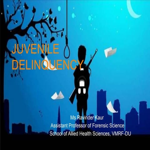 Crime and society  juvenile delinquency