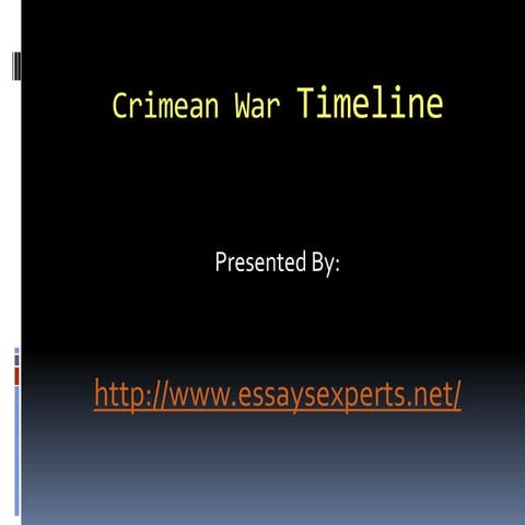 Crimean war timeline