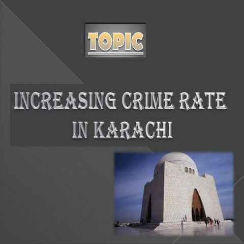 Crime in karachi